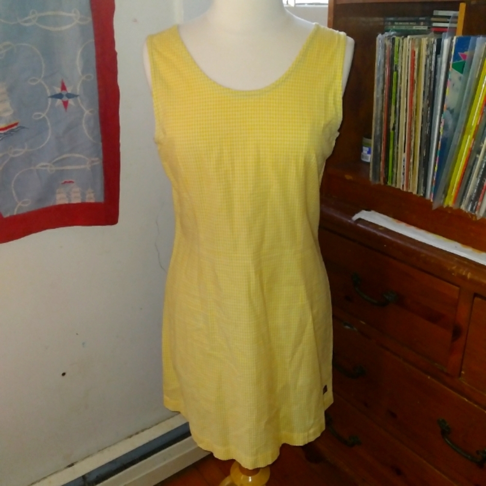 Tommy Hilfiger Yellow Gingham Dress